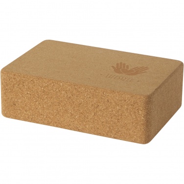 Logo trade advertising products picture of: Trikona cork yoga brick