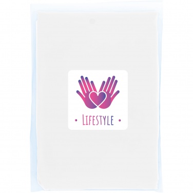 Logo trade promotional items image of: Mayan recycled plastic disposable rain poncho with storage pouch
