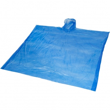 Logo trade business gifts image of: Mayan recycled plastic disposable rain poncho with storage pouch