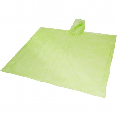 Logotrade promotional item picture of: Mayan recycled plastic disposable rain poncho with storage pouch
