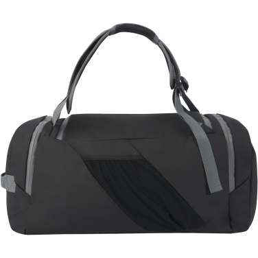 Logo trade promotional merchandise image of: Aqua GRS recycled water resistant duffel backpack 35L