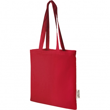 Logo trade promotional gifts picture of: Madras 140 g/m2 GRS recycled cotton tote bag 7L