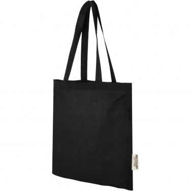 Logotrade advertising product picture of: Madras 140 g/m2 GRS recycled cotton tote bag 7L