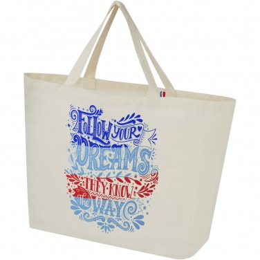 Logo trade promotional merchandise photo of: Cannes 200 g/m2 recycled shopper tote bag 10L