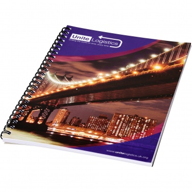 Logo trade promotional item photo of: Desk-Mate® A4 spiral notebook with printed back cover