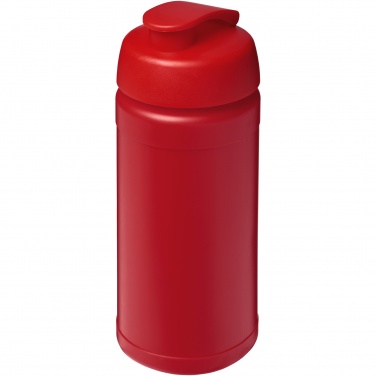 Logo trade corporate gifts image of: Baseline 500 ml recycled sport bottle with flip lid