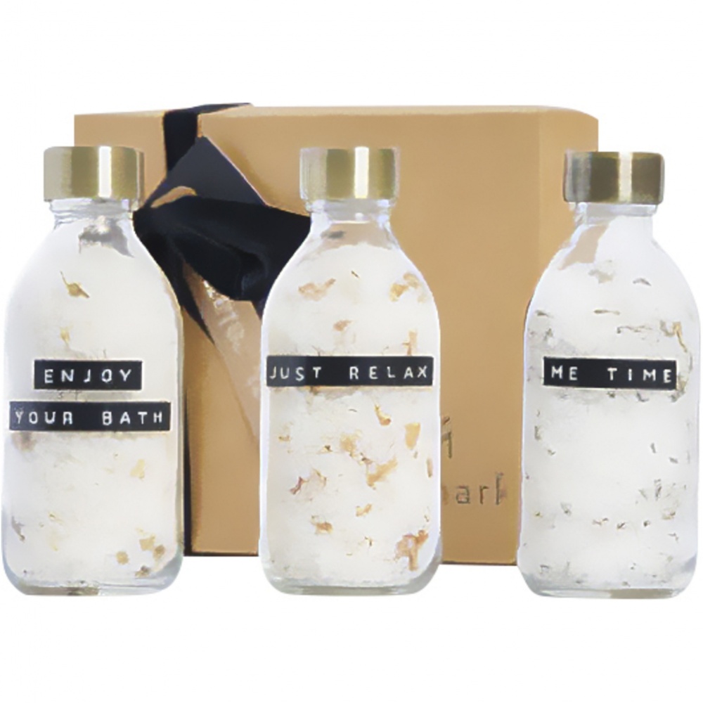 Logotrade promotional merchandise photo of: Wellmark Just Relax 3-piece 200 ml bath salt gift set