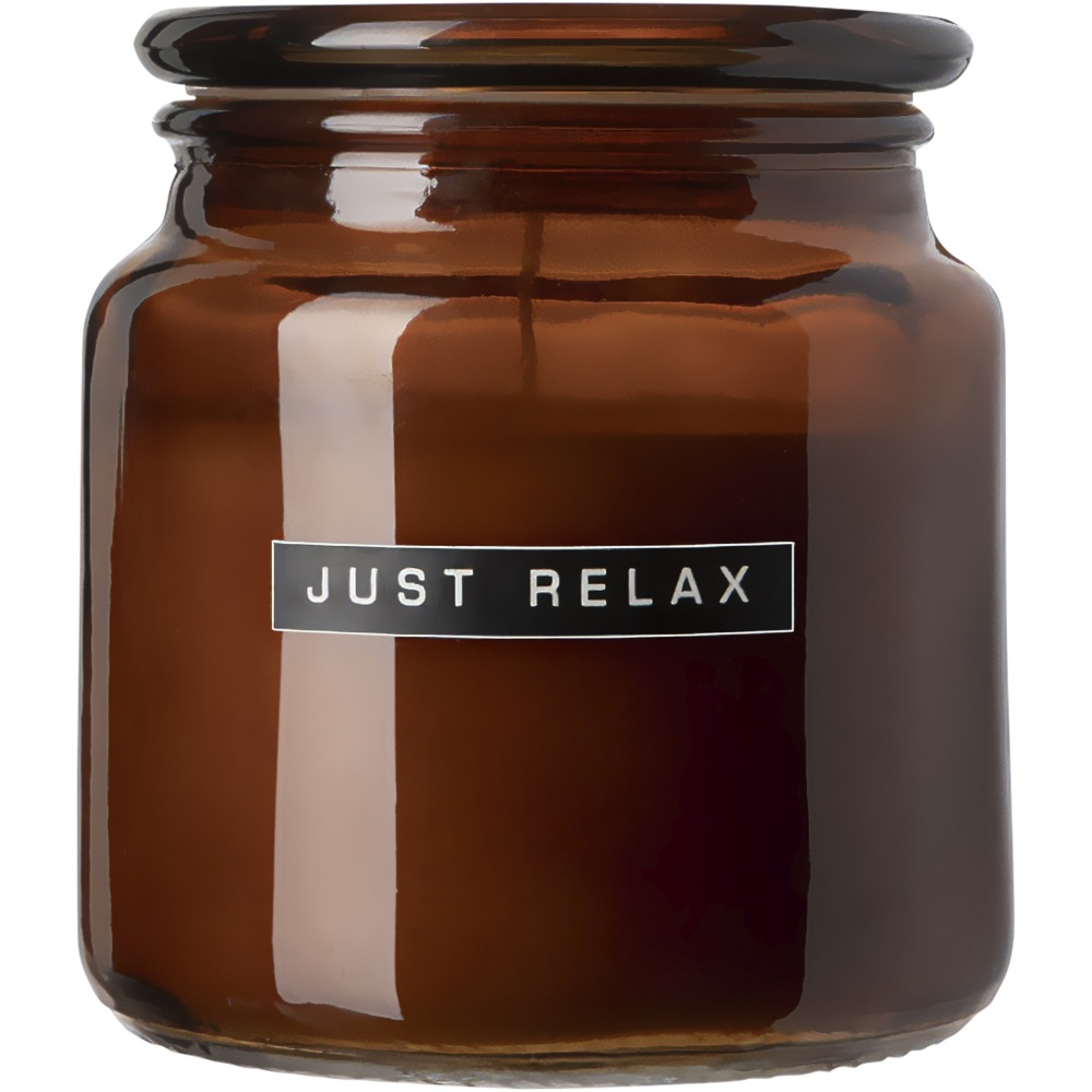 Logotrade promotional item picture of: Wellmark Let's Get Cozy 650 g scented candle - cedar wood fragrance