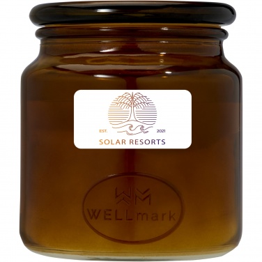 Logo trade business gift photo of: Wellmark Let's Get Cozy 650 g scented candle - cedar wood fragrance