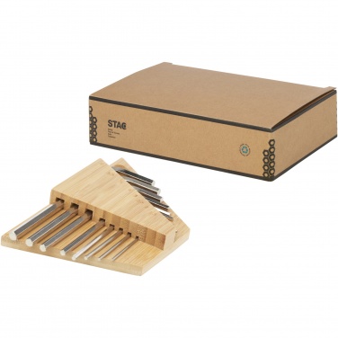 Logo trade promotional giveaways picture of: Allen bamboo hex key tool set