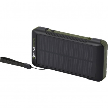 Logo trade promotional products picture of: Soldy 10.000 mAh RCS recycled plastic solar dynamo power bank 