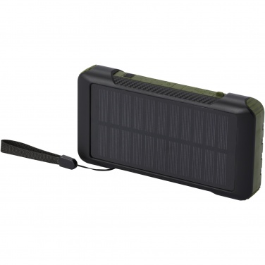 Logo trade promotional merchandise photo of: Soldy 10.000 mAh RCS recycled plastic solar dynamo power bank 