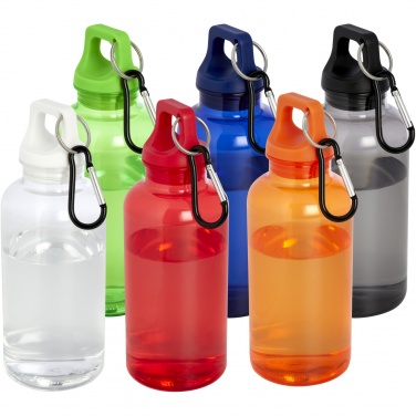 Logo trade promotional giveaways picture of: Oregon 400 ml RCS certified recycled plastic water bottle with carabiner