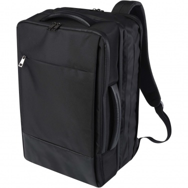 Logo trade promotional merchandise image of: Expedition Pro 17" GRS recycled expandable laptop backpack 35L