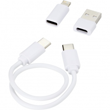 Logo trade promotional merchandise photo of: Whiz recycled plastic modular charging cable 