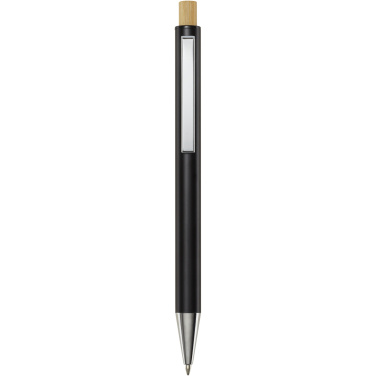 Logotrade business gift image of: Cyrus recycled aluminium ballpoint pen (black ink)