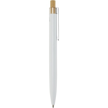 Logo trade promotional merchandise picture of: Nooshin recycled aluminium ballpoint pen (black ink)