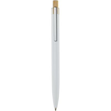 Logo trade promotional item photo of: Nooshin recycled aluminium ballpoint pen (black ink)