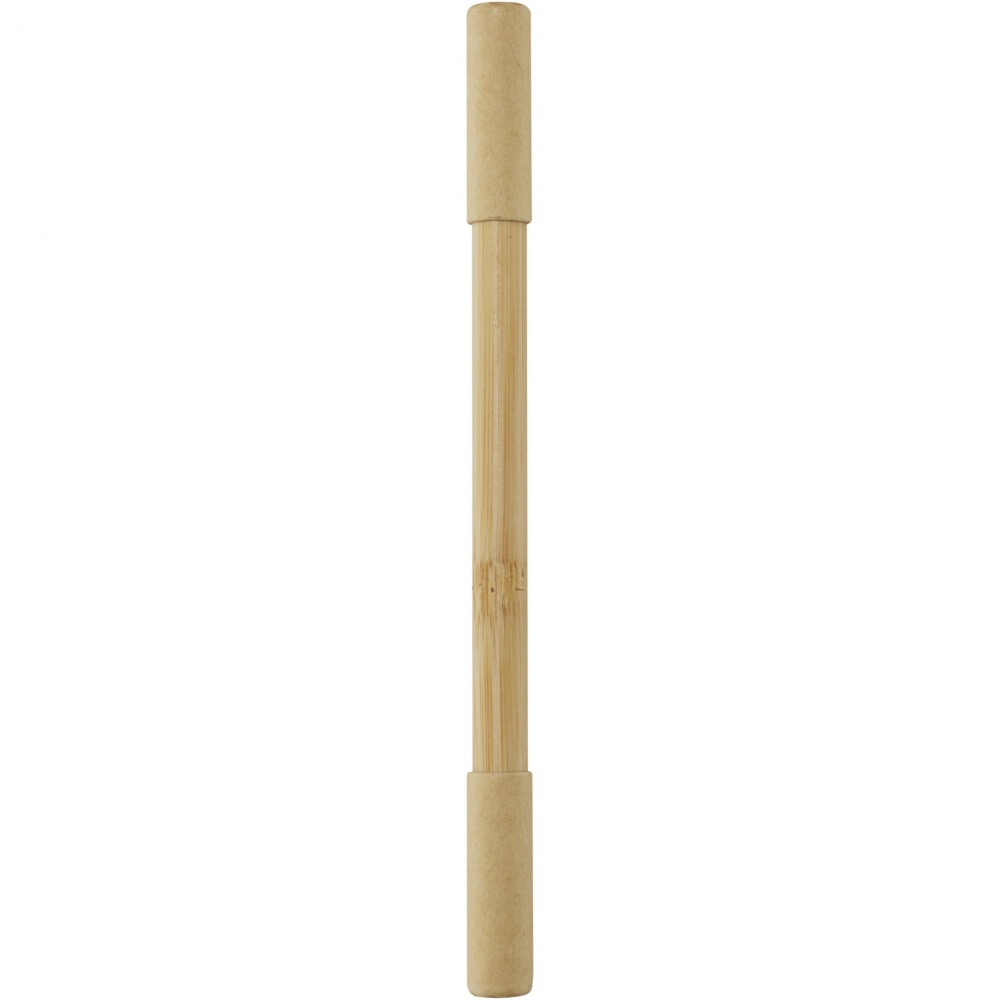 Logo trade promotional merchandise picture of: Samambu bamboo duo pen