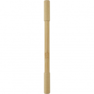 Logo trade promotional items image of: Samambu bamboo duo pen