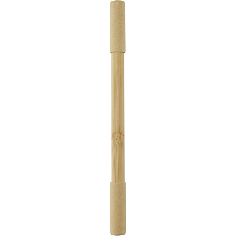 Logo trade promotional gift photo of: Samambu bamboo duo pen