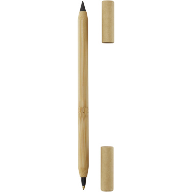 Logo trade promotional items picture of: Samambu bamboo duo pen