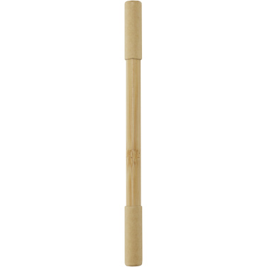 Logotrade promotional product picture of: Samambu bamboo duo pen