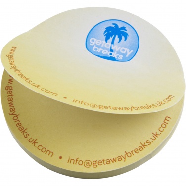 Logo trade promotional items image of: Sticky-Mate® circle-shaped recycled sticky notes