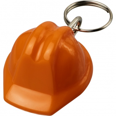 Logo trade promotional merchandise picture of: Kolt hard hat-shaped recycled keychain