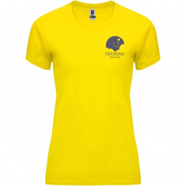 Logo trade promotional products image of: Bahrain short sleeve women's sports t-shirt