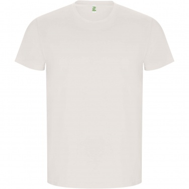 Logo trade promotional giveaways image of: Golden short sleeve men's t-shirt