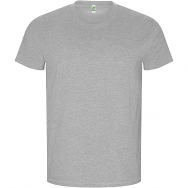 Logo trade advertising products image of: Golden short sleeve men's t-shirt