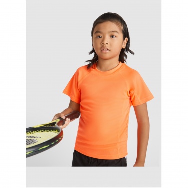 Logo trade promotional giveaways image of: Montecarlo short sleeve kids sports t-shirt