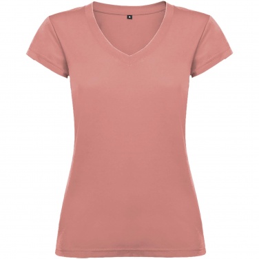 Logo trade business gifts image of: Victoria short sleeve women's v-neck t-shirt