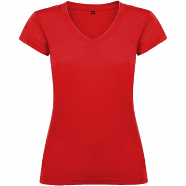 Logo trade promotional products image of: Victoria short sleeve women's v-neck t-shirt
