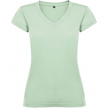 Logo trade promotional giveaways image of: Victoria short sleeve women's v-neck t-shirt