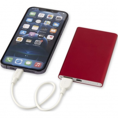 Logo trade promotional gifts picture of: Pep 4000 mAh Type-C recycled aluminium power bank 