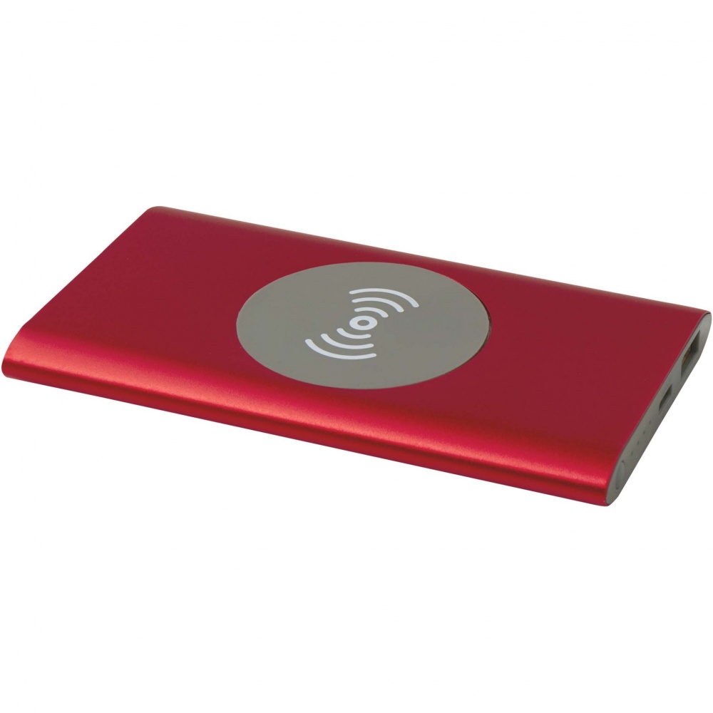 Logotrade promotional merchandise photo of: Juice 4000 mAh Type-C recycled aluminium wireless power bank 