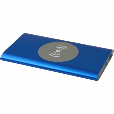 Logo trade promotional giveaways picture of: Juice 4000 mAh Type-C recycled aluminium wireless power bank 