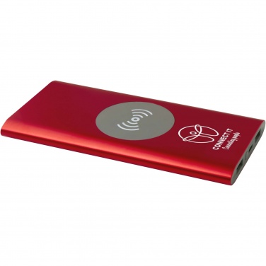 Logotrade promotional items photo of: Juice 8000 mAh Type-C recycled aluminium wireless power bank