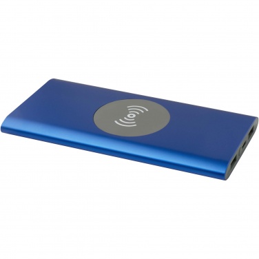 Logo trade promotional giveaways picture of: Juice 8000 mAh Type-C recycled aluminium wireless power bank