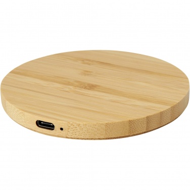 Logotrade promotional giveaways photo of: Essence 15W bamboo wireless charging pad