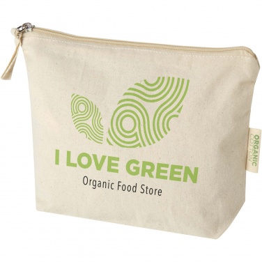 Logo trade promotional item photo of: Orissa 180 g/m² organic toiletry bag 1L