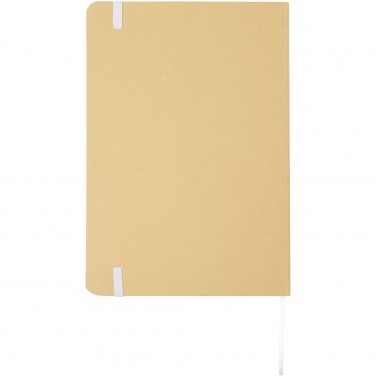 Logo trade promotional gift photo of: Nelida A5 recycled cardboard hard cover notebook