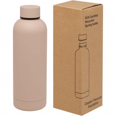 Logotrade business gifts photo of: Spring 500 ml RCS certified recycled stainless steel copper vacuum insulated bottle