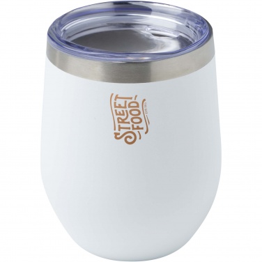 Logo trade corporate gift photo of: Corzo 350 ml RCS certified recycled stainless steel copper vacuum insulated cup