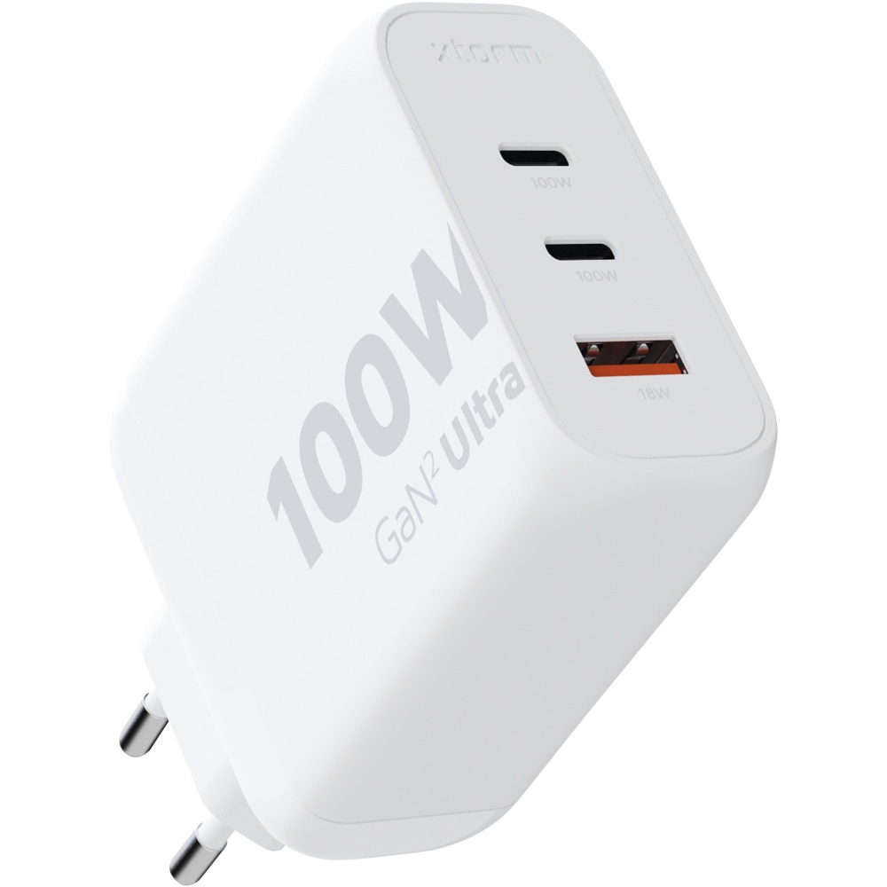 Logo trade promotional gifts image of: Xtorm XEC100 GaN² Ultra 100W wall charger
