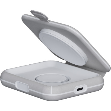 Logo trade promotional products image of: Xtorm XWF21 15W foldable 2-in-1 wireless travel charger