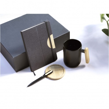 Logo trade promotional gifts image of: Laura A5 hard cover notebook and ballpoint pen gift set