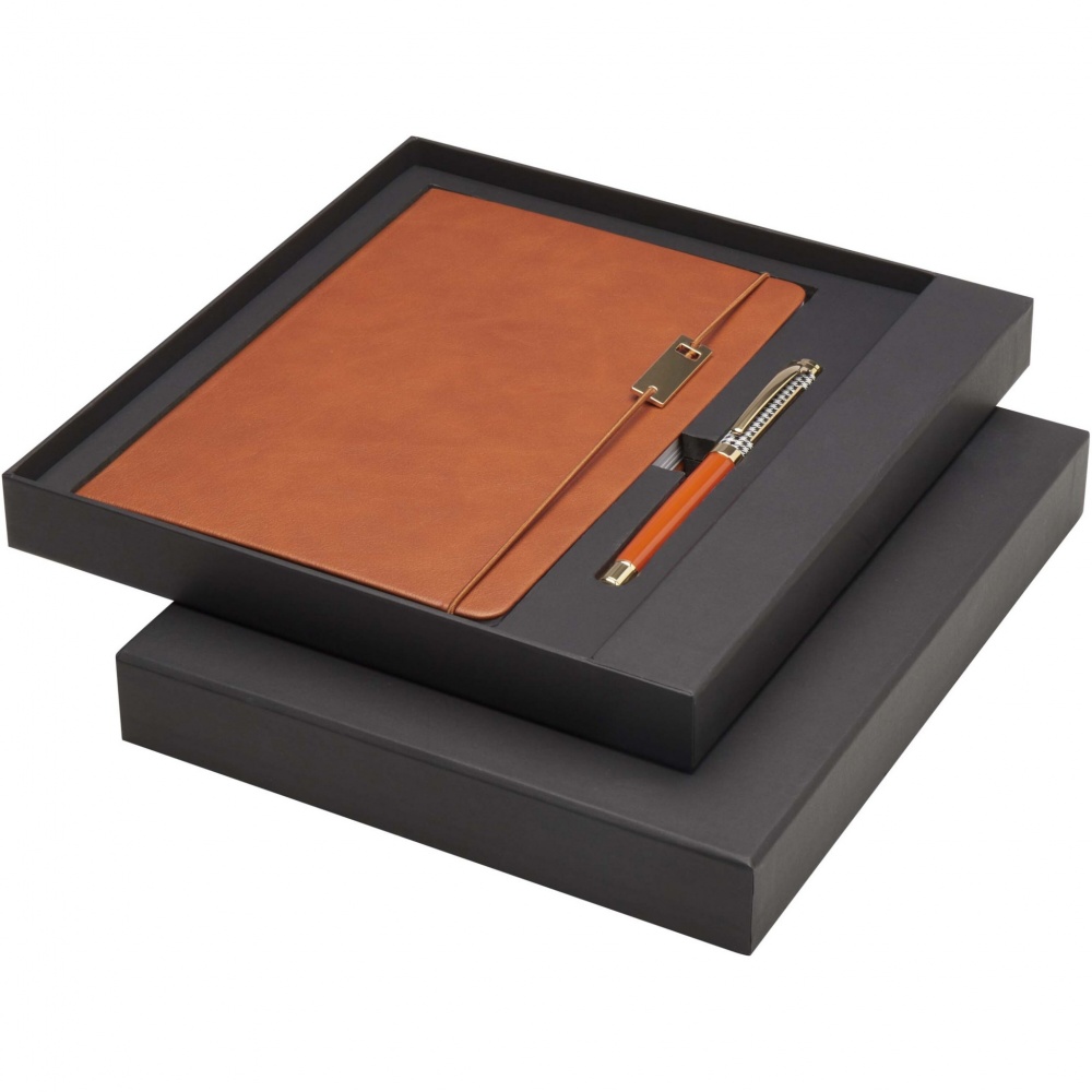 Logotrade promotional merchandise picture of: Legato A5 notebook and rollerball pen set 